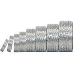 Kokey-xy Tinned Copper Braided Cable Shielding Sleeve front view showcasing the metallic mesh structure.