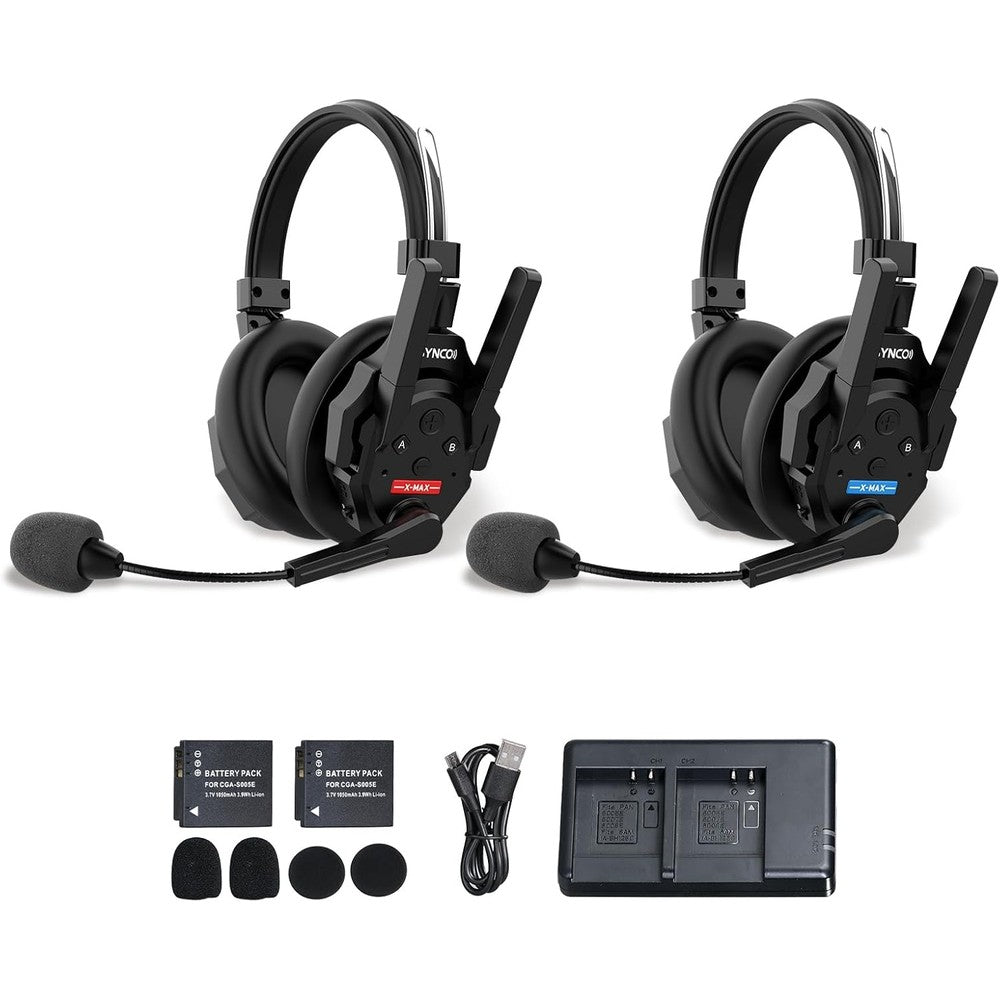 Synco Xtalk Xmax2 wireless intercom headset front view