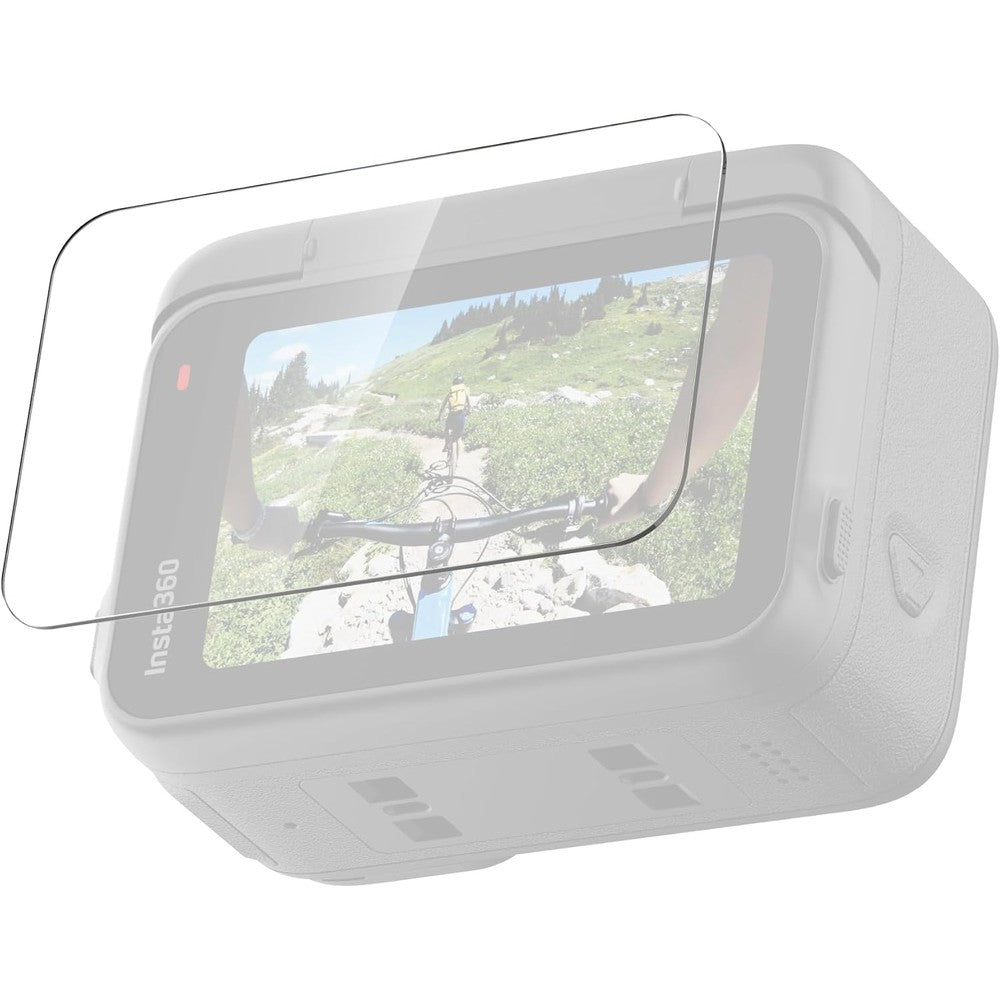 Insta360 Ace Pro screen protector front view showing clear tempered glass protection.