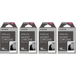 Fujifilm Instax Mini Monochrome film four pack front view showing packaging details