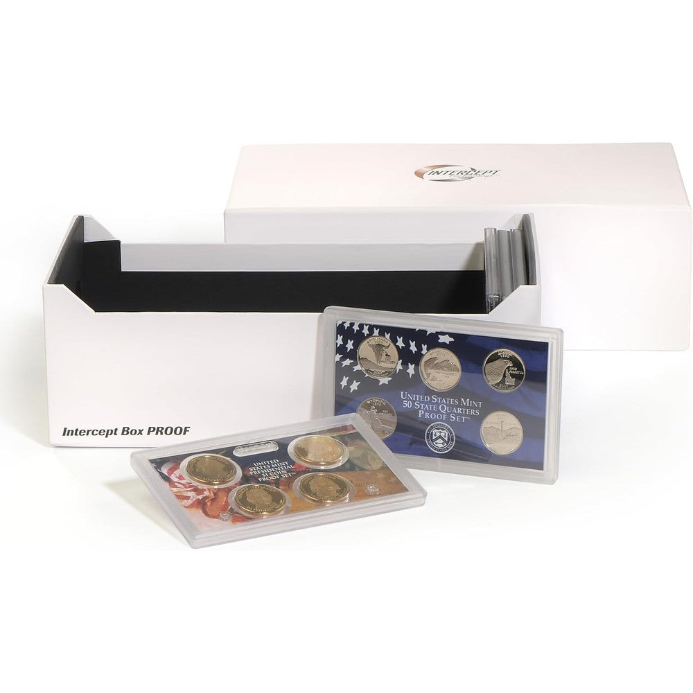 Leuchtturm storage box for 24 US Mint proof sets front view