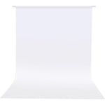 HEMMOTOP white photo backdrop curtain front view for photography studio setups