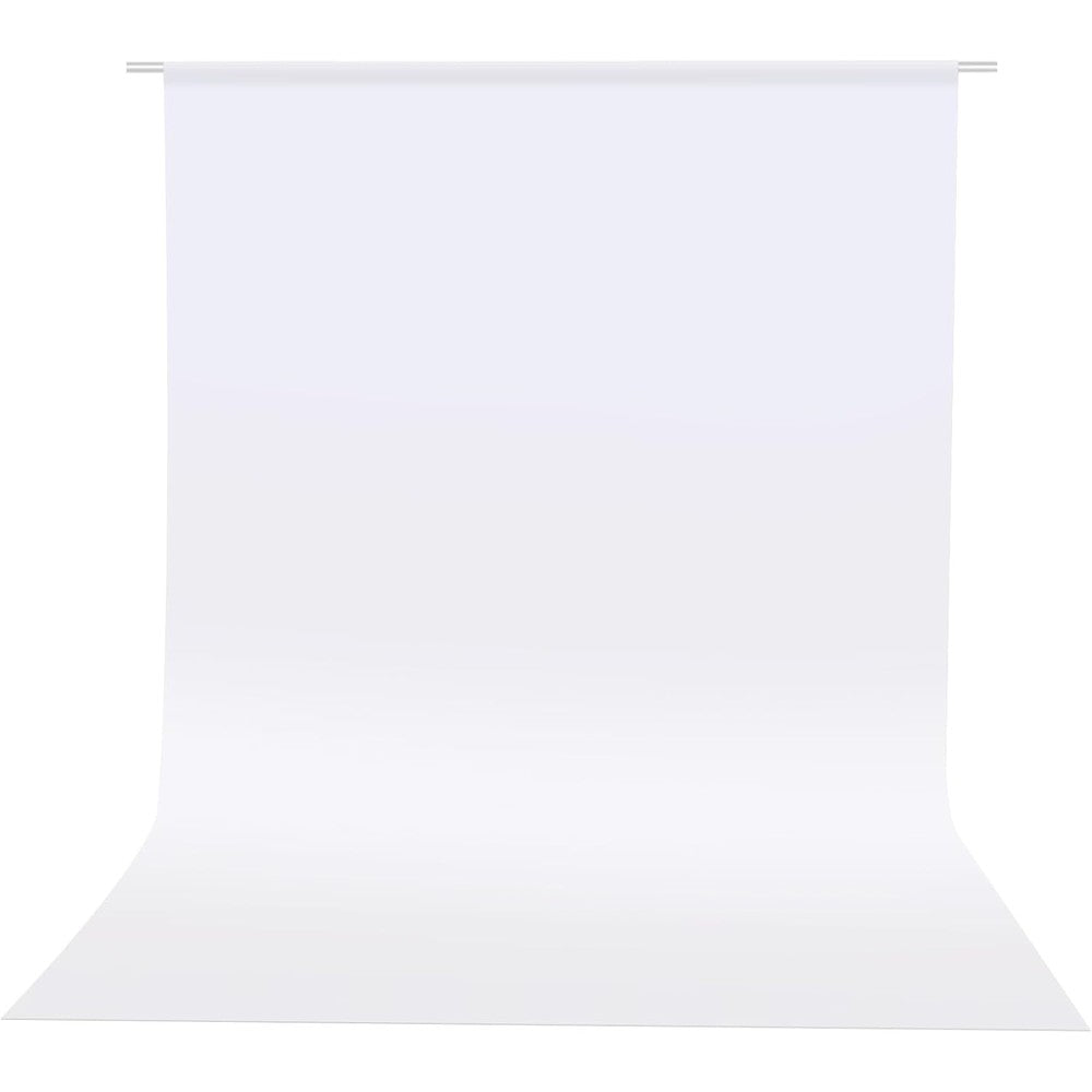 HEMMOTOP white photo backdrop curtain front view for photography studio setups