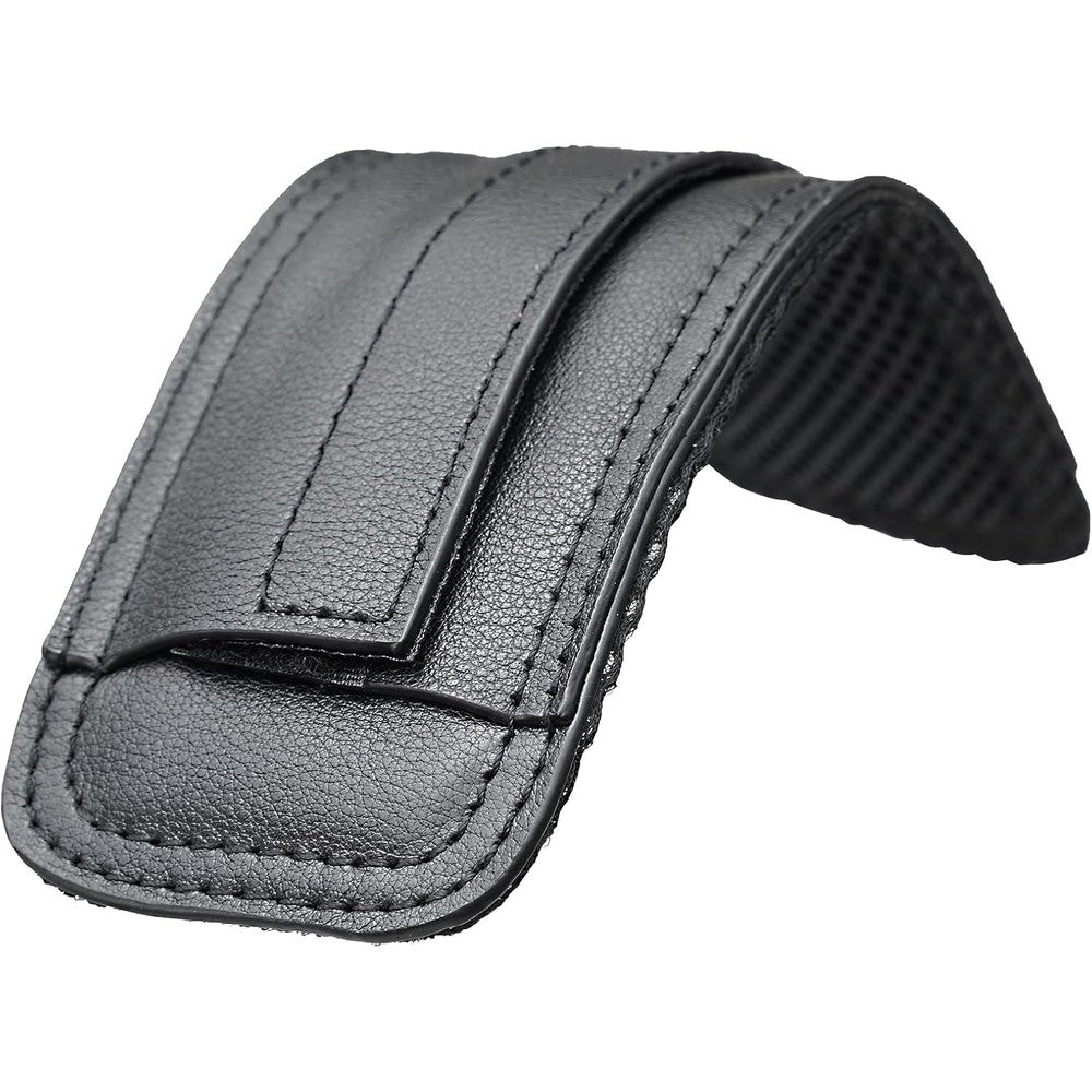 Masa Kawa full grain leather shoulder strap replacement pad front view