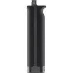 DJI RS BG70 High Capacity Battery Grip front view showing the gold-plated connection pins and premium matte textured finish.