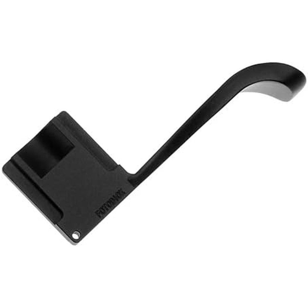 Fotodiox Pro Thumb Grip for mirrorless digital cameras front view showing hot shoe attachment