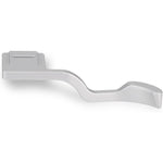 Haoge silver metal thumb up rest hand grip front view for camera hot shoe installation
