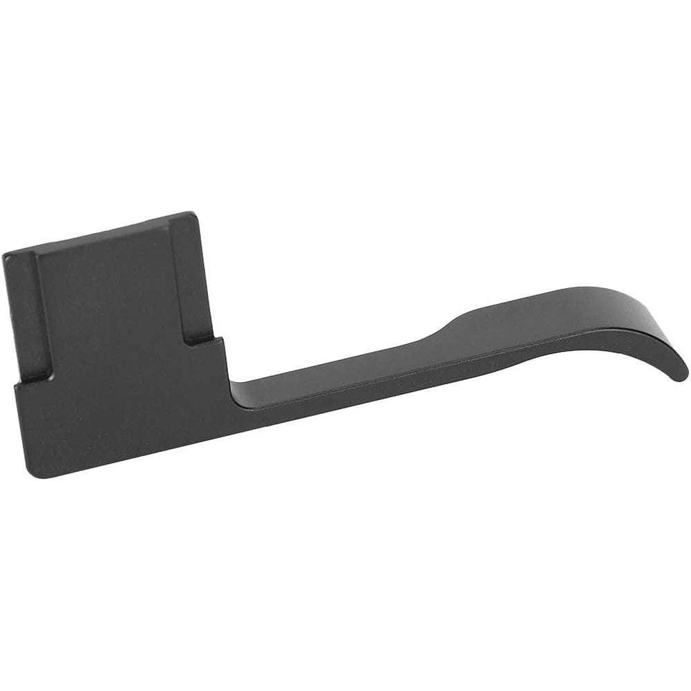V BESTLIFE Camera Thumb Grip front view showing the premium CNC machined black aluminium alloy finish.