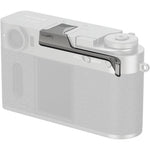 SmallRig Fujifilm X Half thumb grip charcoal silver front view showing textured handle profile