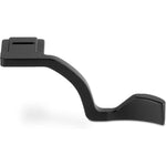Haoge Metal Thumb Up Rest Hand Grip front view attached to hot shoe