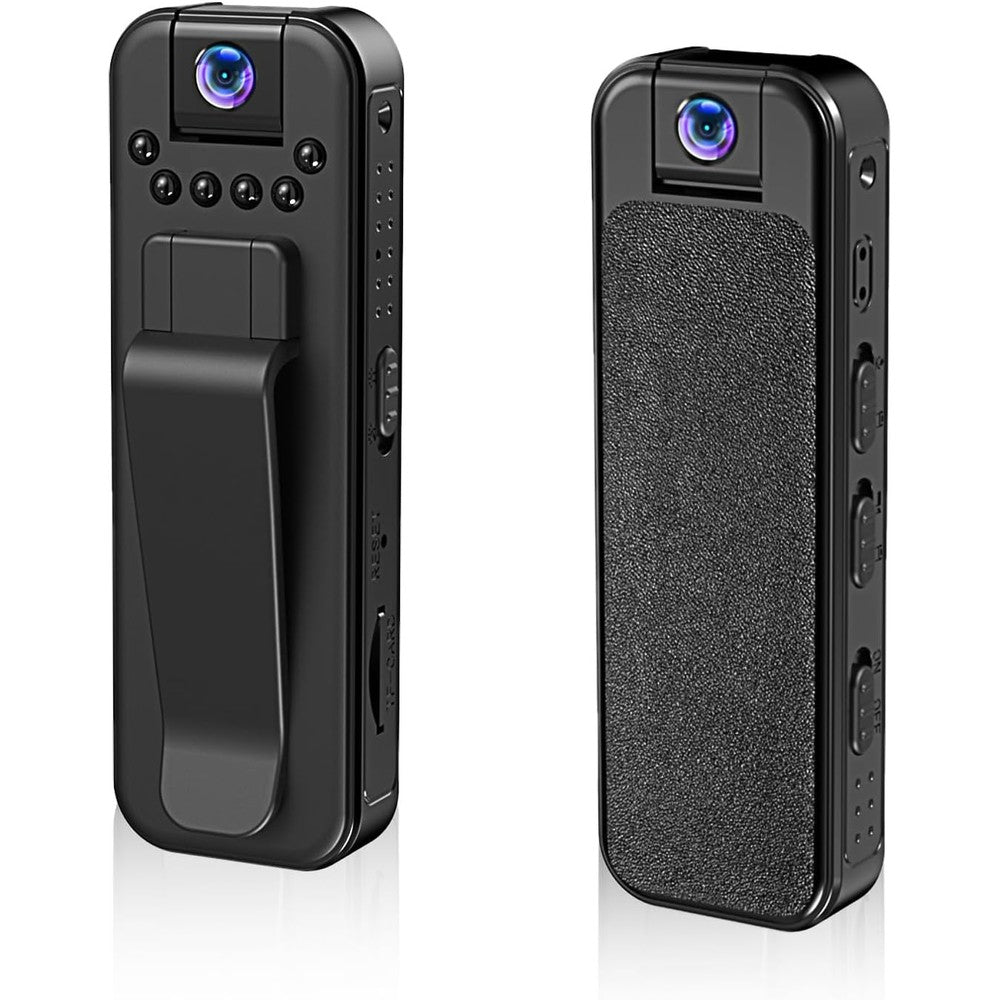 FEERO HDView portable body camera front view showing the rotatable lens mechanism.