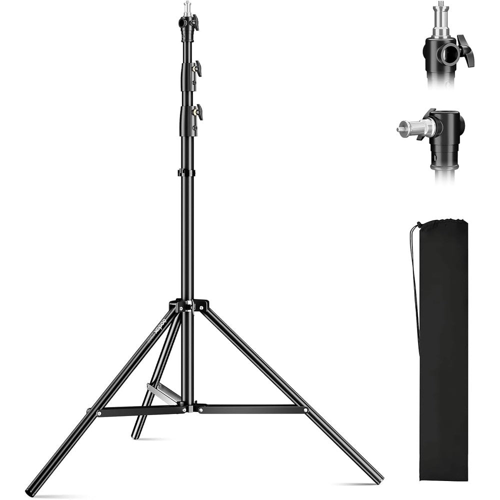 Godox 112 inch heavy duty photography light stand front view
