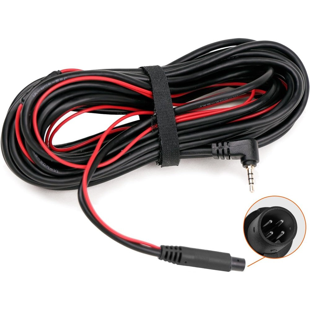 WOLFBOX backup camera extension cord cable front view premium 4 pin wire