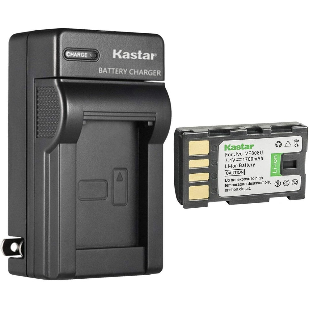 Kastar BN-VF808 battery and AC wall charger front view replacement accessory