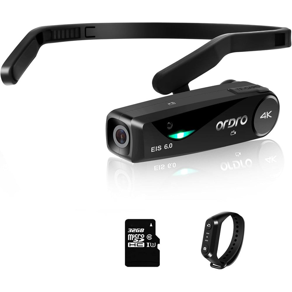 Ordro EP6 Plus 4K wearable vlog camera front view