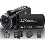 Olesit 2.7K Full HD 48MP camcorder front view for vlogging