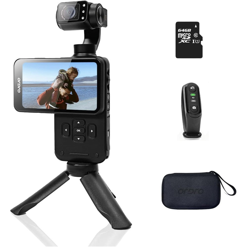 Ordro M5 handheld 5K camera front view