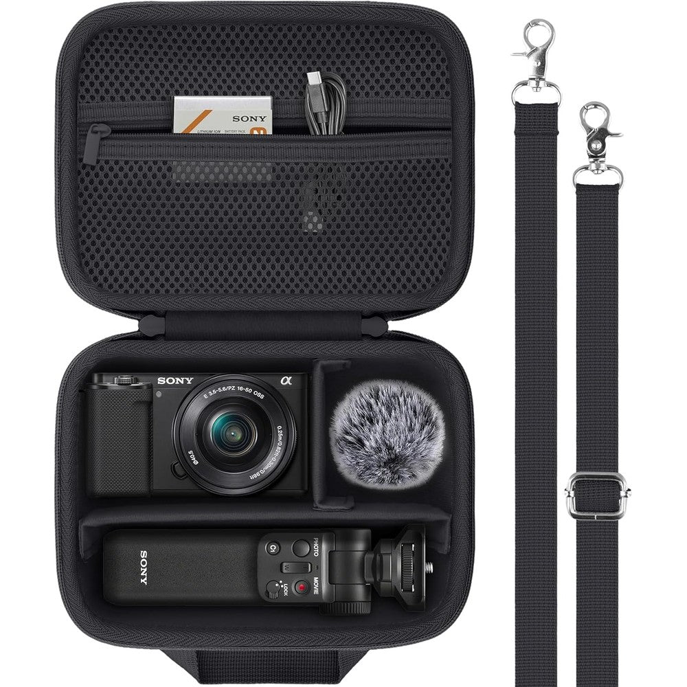 Baval hard carrying case for Sony ZV-E10 vlog camera front view