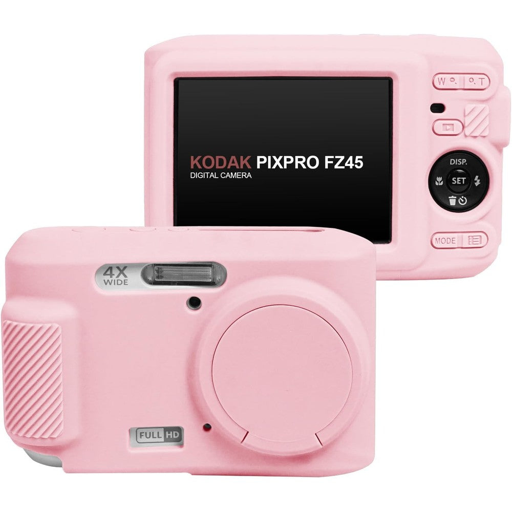 Easy Hood soft silicone case for Kodak PIXPRO FZ45 in pink front view