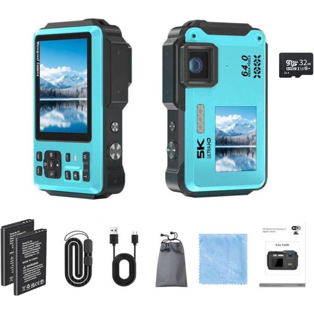 RisxhgYses 5K Underwater Camera front view