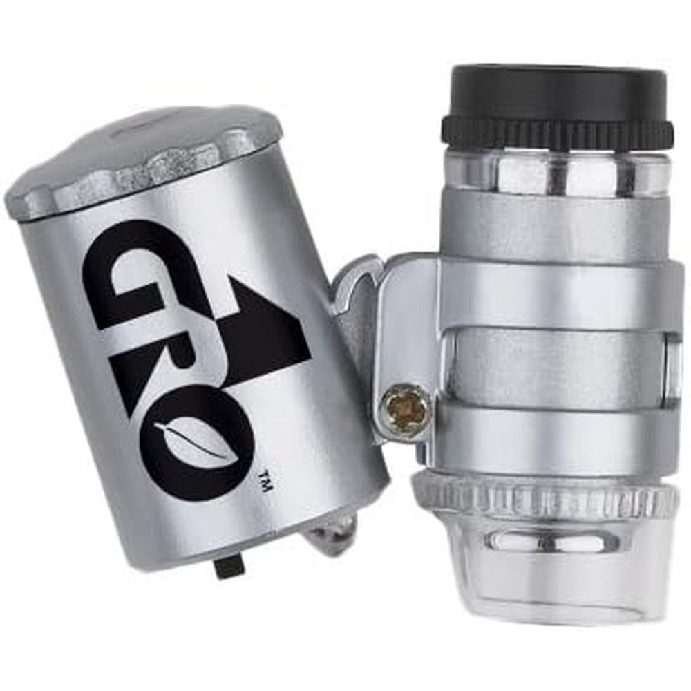 Grow1 LED Binocular Microscope 60x magnification front view for hydroponic plant health inspection.