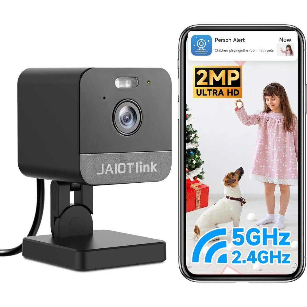 JAIOTlink indoor security camera front view showcasing compact premium design
