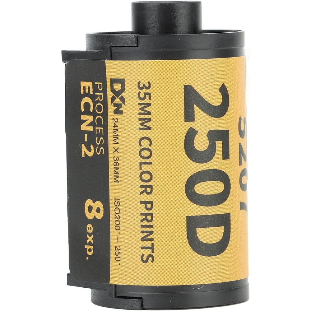 Tuore 35mm color print film canister showing professional product packaging and exposure specifications