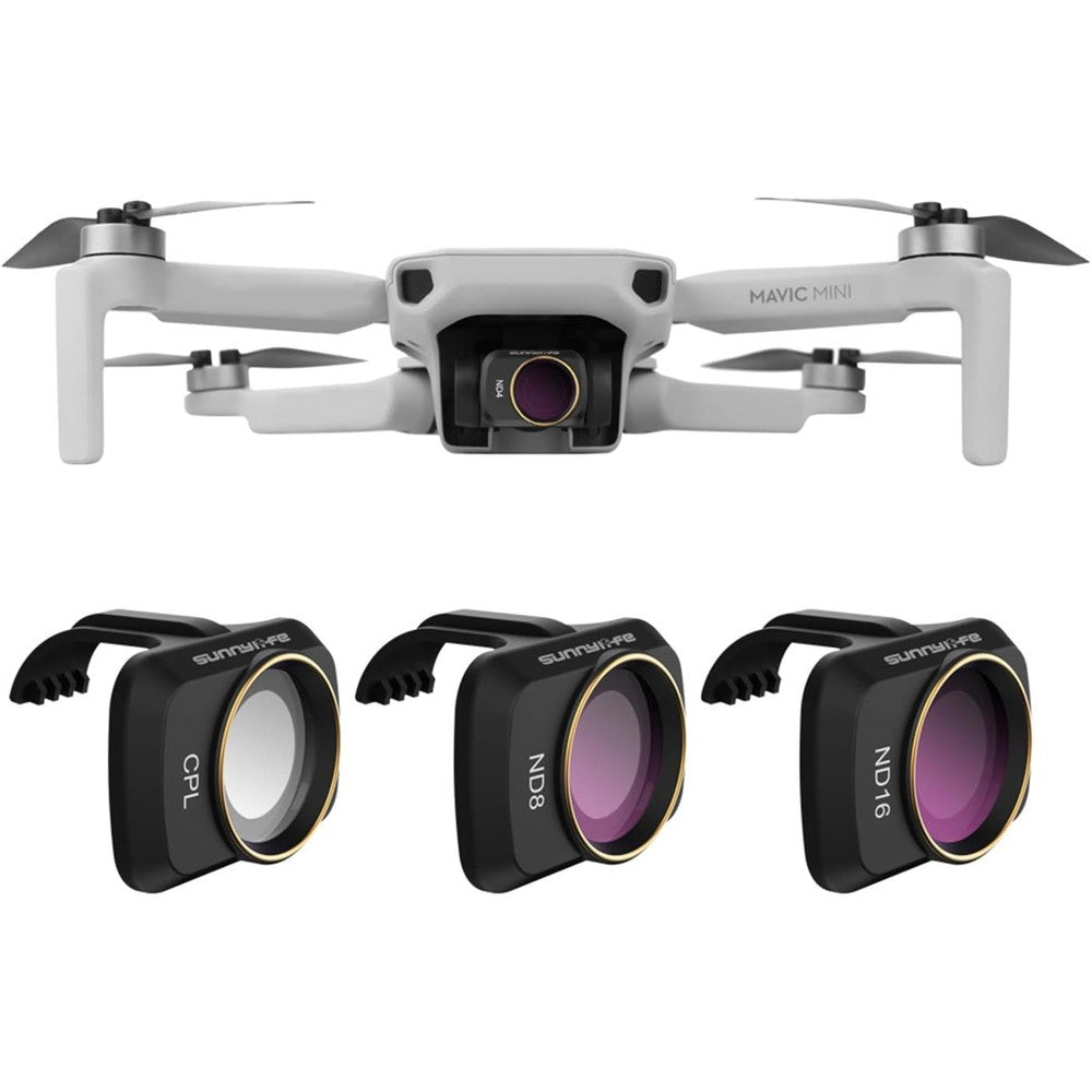 Globact lens filter combo set for DJI Mavic drones front view