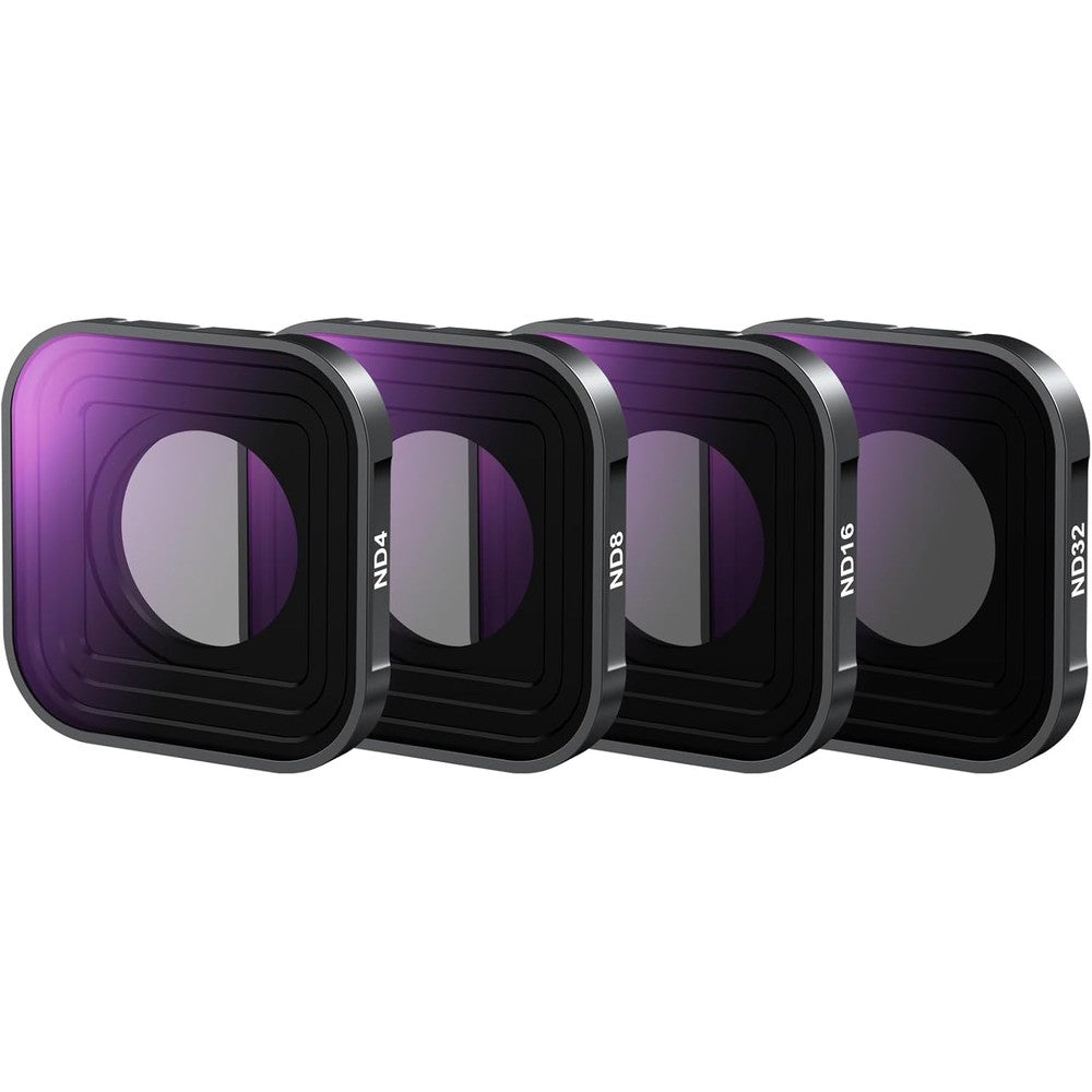 Neewer 4-pack ND filter kit for GoPro Hero action cameras front view