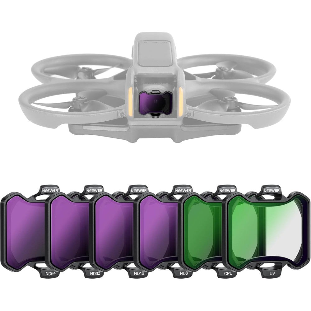 Neewer 6 pack filter set for DJI Avata 2 front view