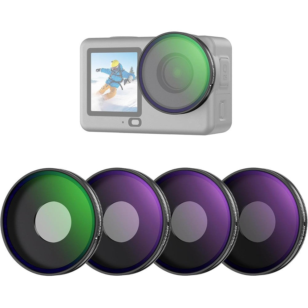 Neewer CPL and ND filter set for DJI Osmo Action 6 front view