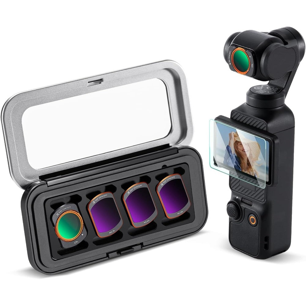 K&F Concept CPL ND filter kit for DJI Osmo Pocket 3 front view
