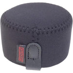OP/TECH USA Hood Hat Mini Black front view protecting camera lens hood.