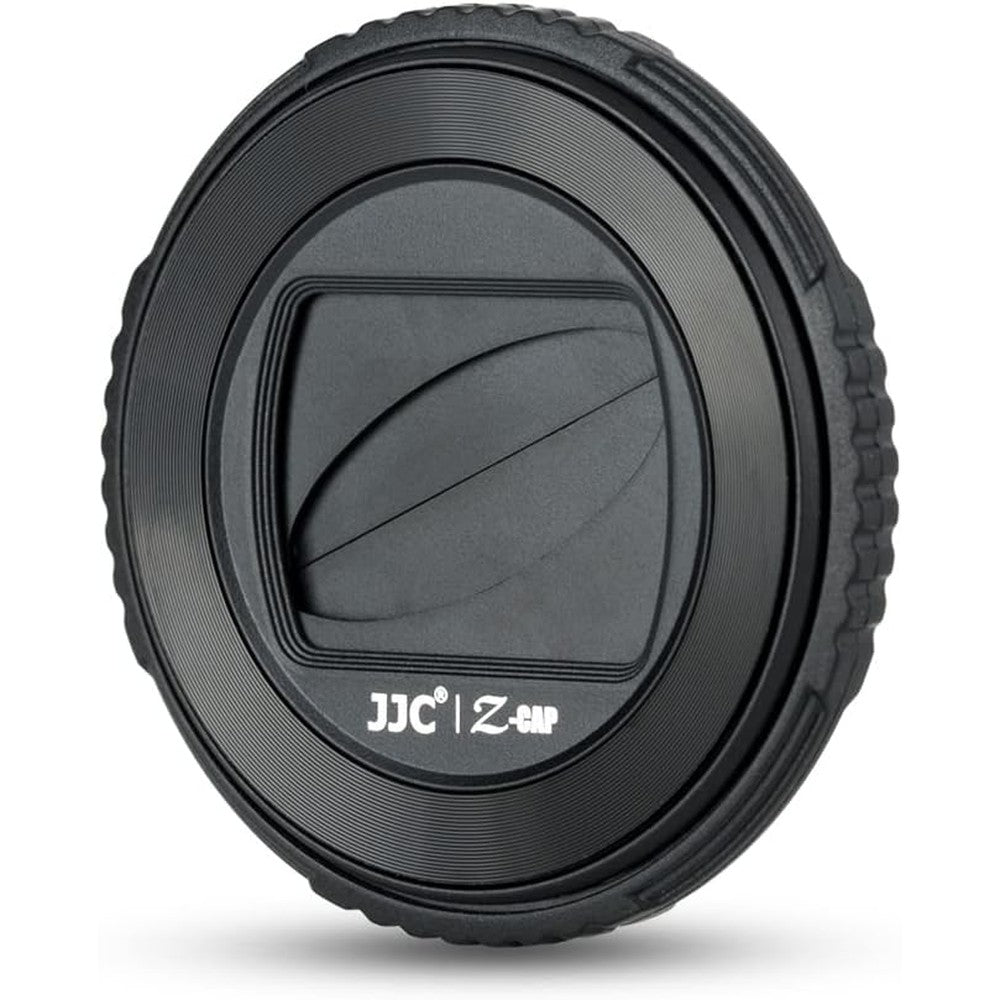 JJC rotating lens protector cover front view on an Olympus Tough camera showing premium ABS material.