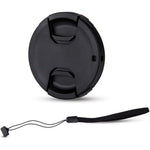 JJC 40.5mm front lens cap cover protecting a camera lens front view