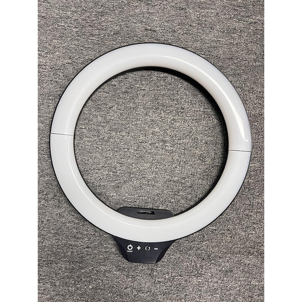 McKuk 14 Inch Foldable LED Ring Light front view showcasing the circular touch control panel