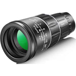 Pankoo high powered 16x52 monocular telescope front view highlighting the fifty-two millimeter objective lens