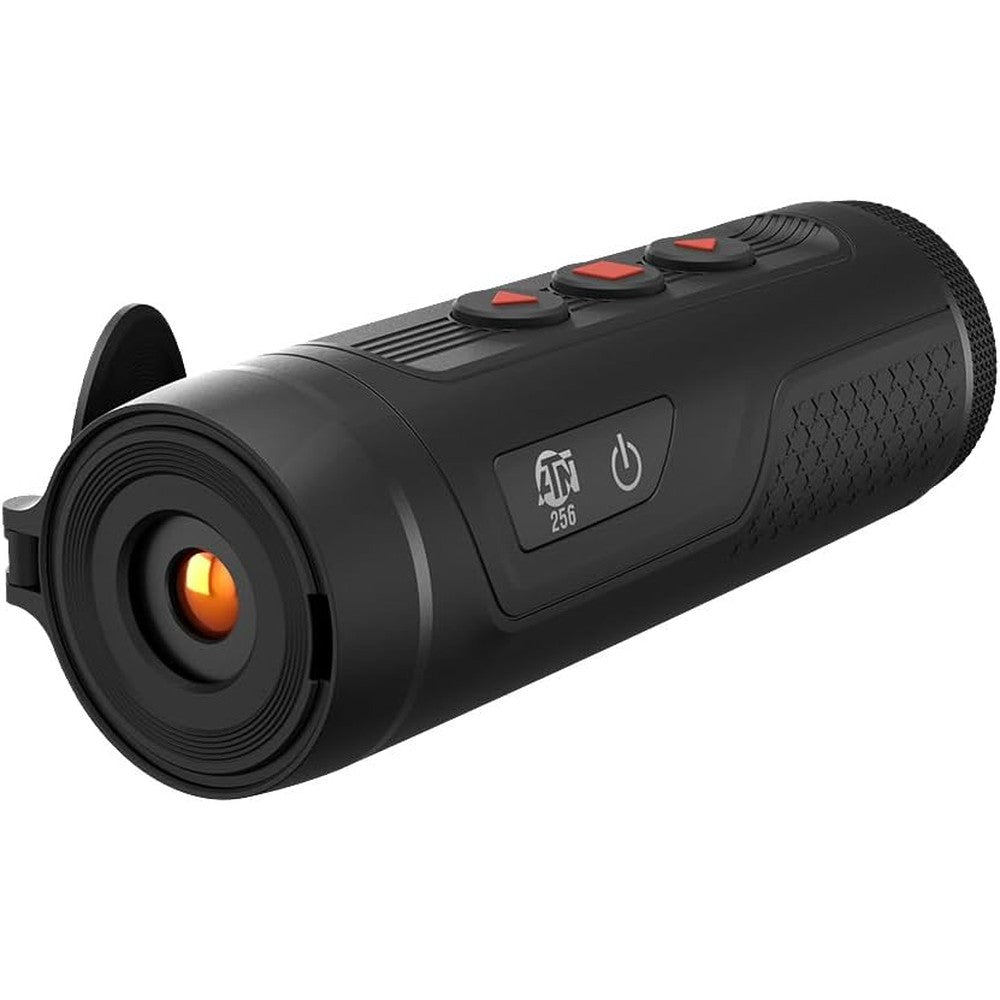 ATN BlazeSeeker 207 thermal imaging monocular front view showing objective lens and rugged black housing