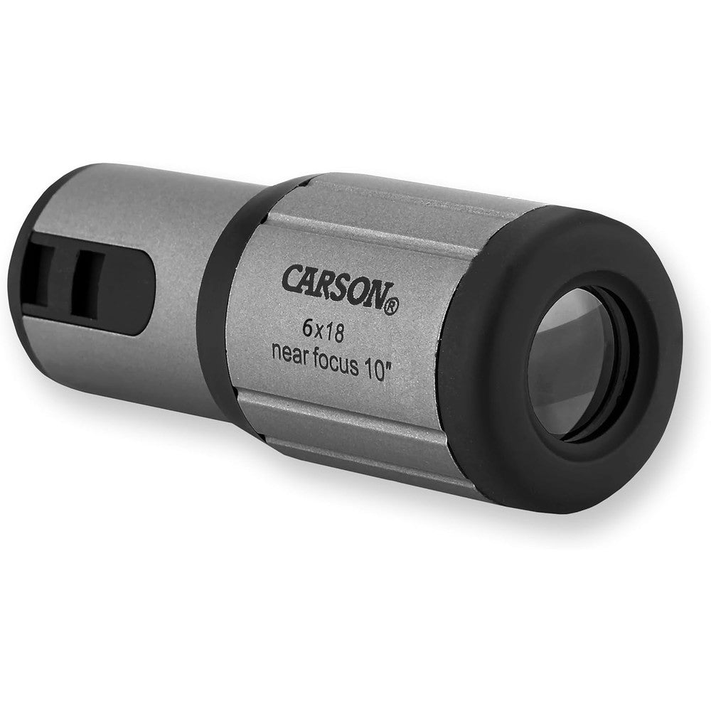 Carson CloseUp 6x18mm Monocular front view