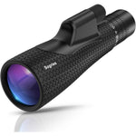 Sogries high power zoom monocular telescope front view showing the wide objective lens and sleek black body design.