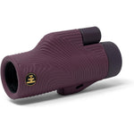 Nocs Provisions Field Tube 10x32 monocular telescope in oxblood maroon front view