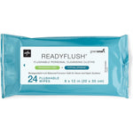 Medline ReadyFlush Flushable Wipes 24 count front view packaging