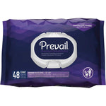 Prevail Premium Quilted Soft Pack Adult Washcloths Unisex Disposable Incontinence Wipes 12 Inches By 8 Inches 48 Count - Image 1