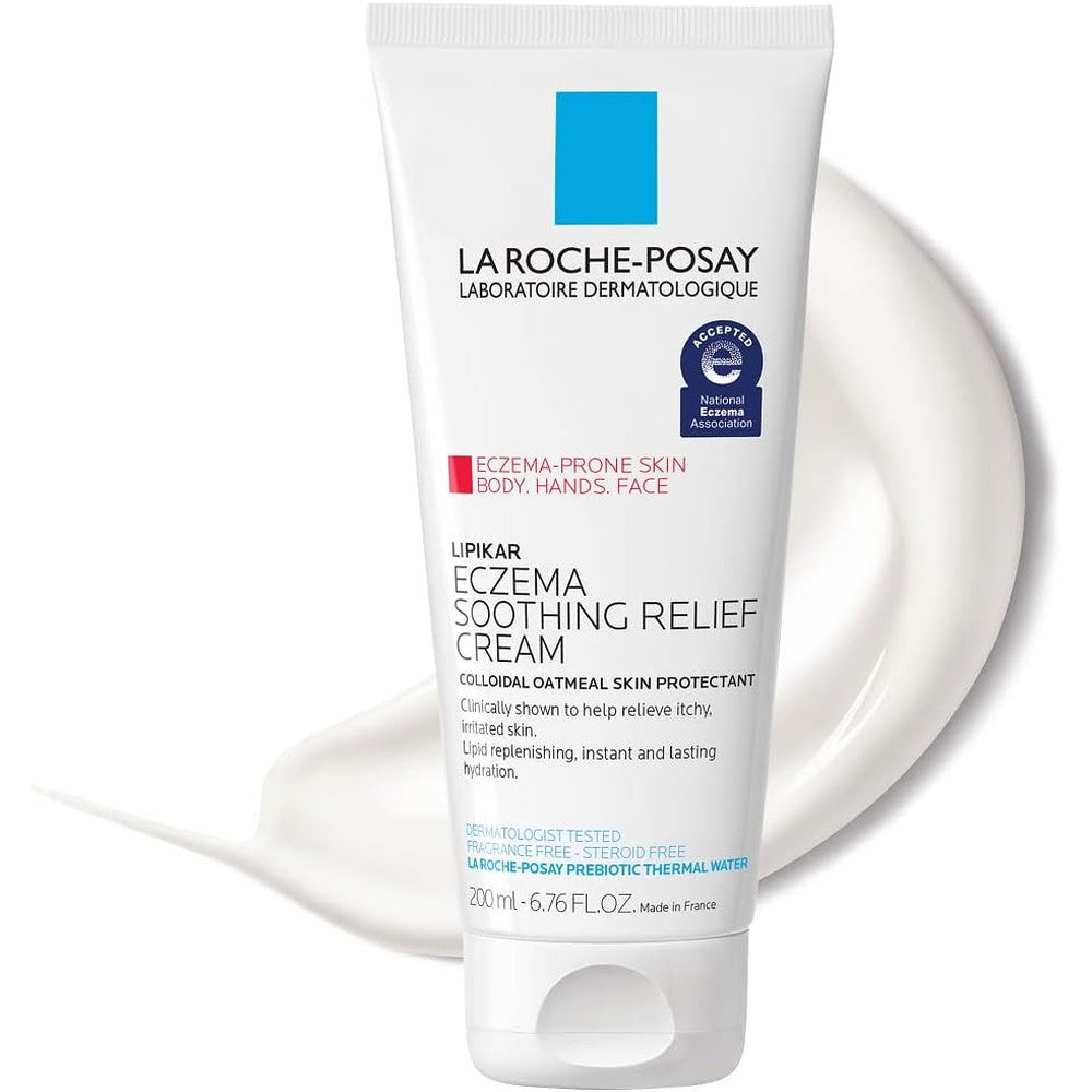 La Roche-Posay Lipikar Soothing Relief Eczema Cream front view bottle for sensitive skin protection
