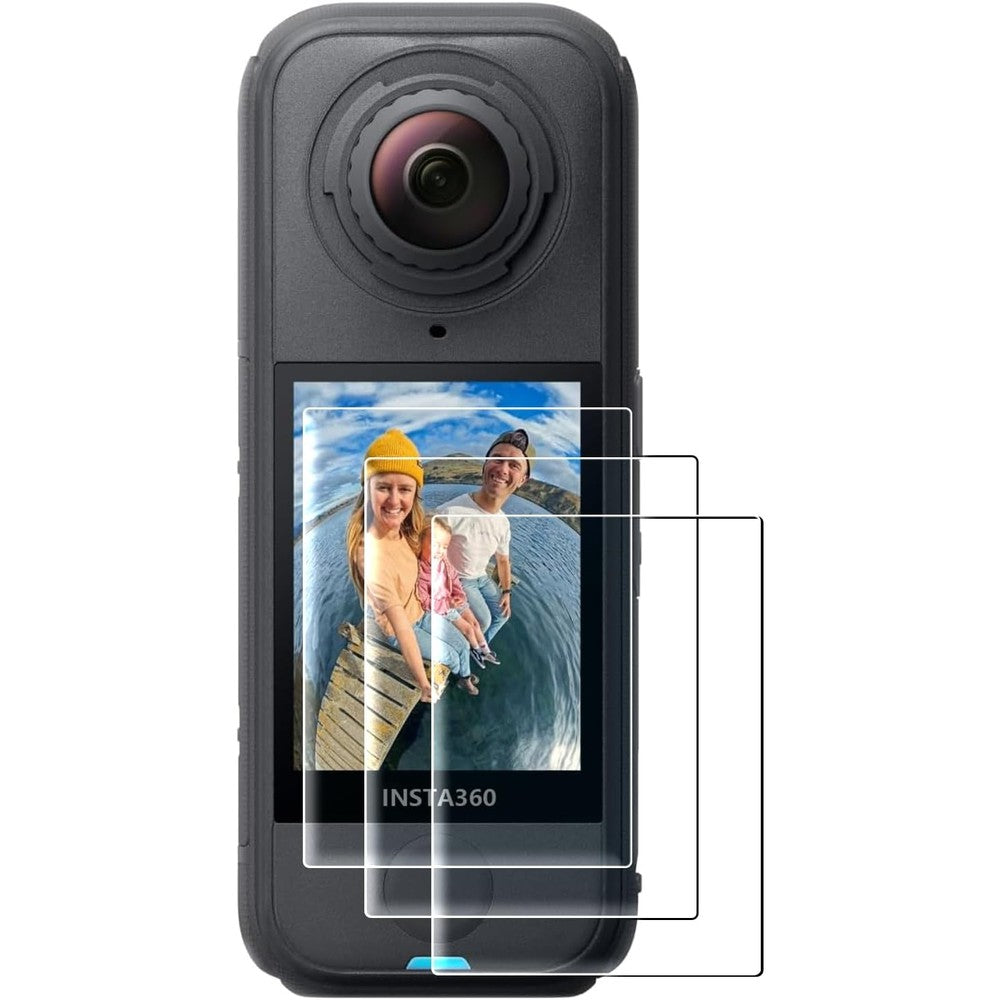 AMAZEAR Insta360 X4 Air screen protector front view showcasing premium tempered glass kit