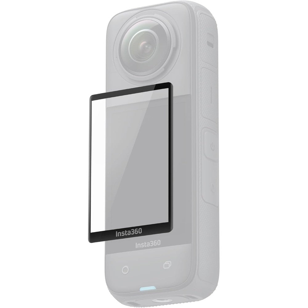 Insta360 X4 Screen Protector retail packaging front view showcasing authentic protective glass