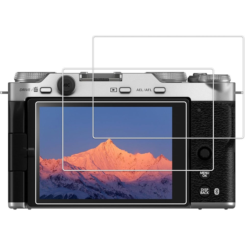 Kinokoo tempered glass screen protector front view showing 3 pack packaging for camera displays