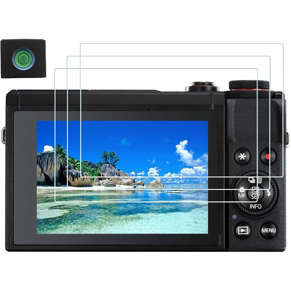 HUIPUXIANG screen protector pack of three front view on camera