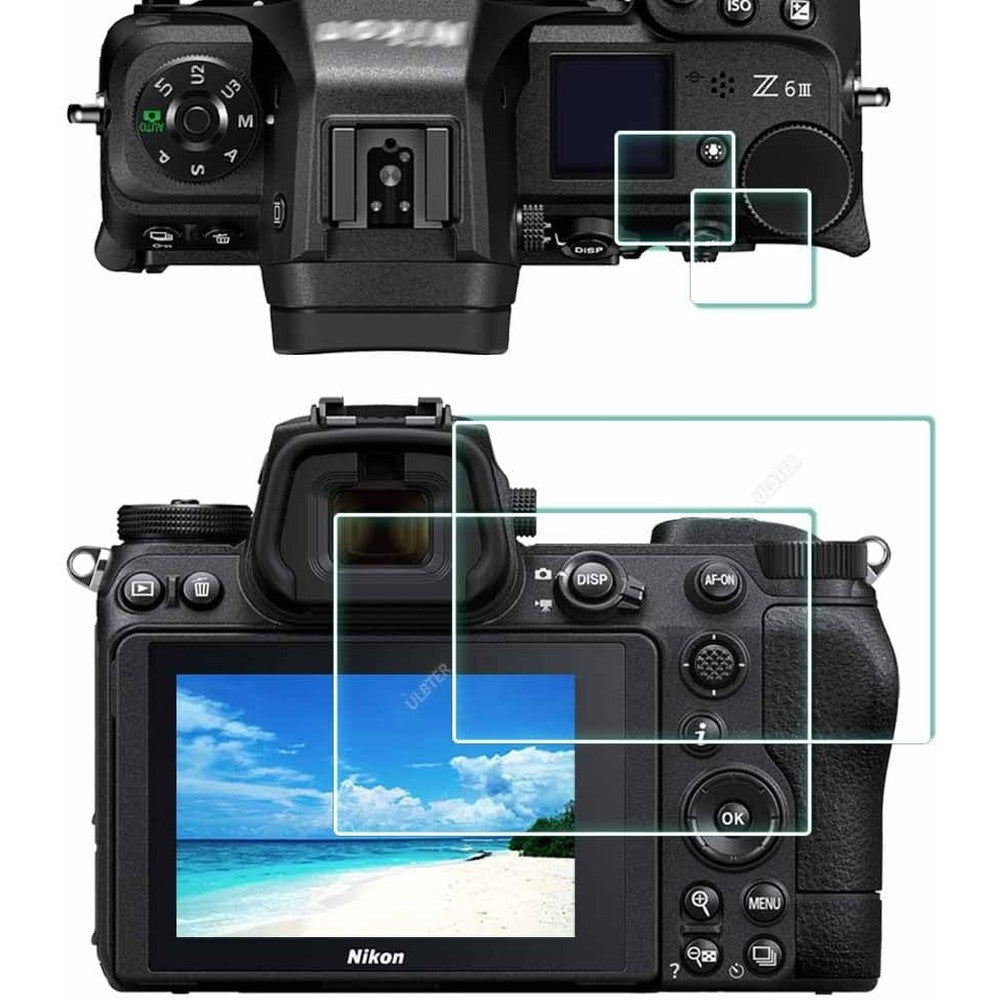 ULBTER Nikon Z6 III tempered glass screen protector front view packaging