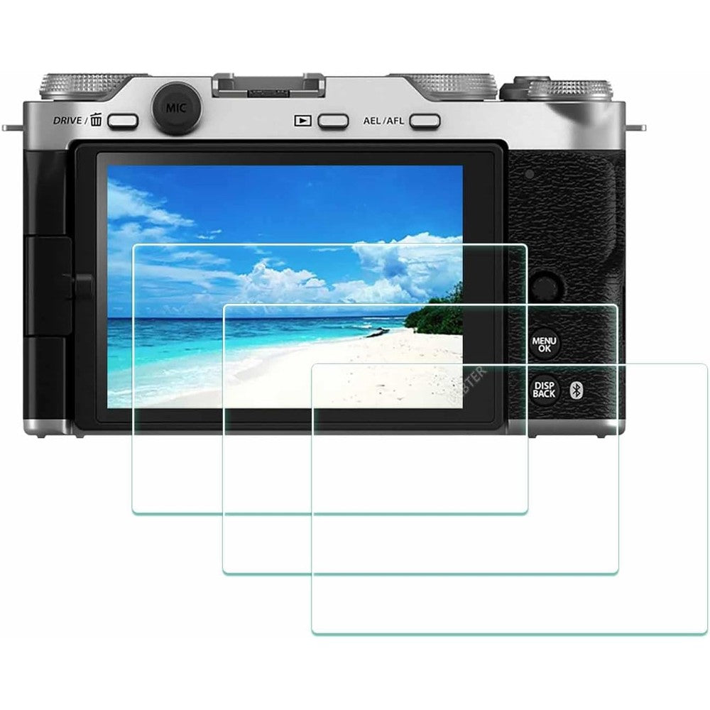 ULBTER Fujifilm XM5 camera screen protector front view pack of three